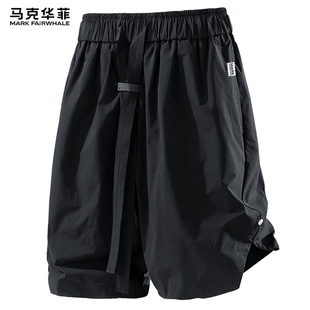 男款 2026新款 裤 工装 子 透气宽松休闲裤 风短裤 男士 马克华菲美式 夏季