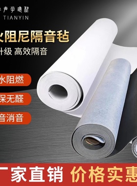 ktv环保阻尼隔音毡隔音卧室复合高分子吸音毡墙体天花板隔音板