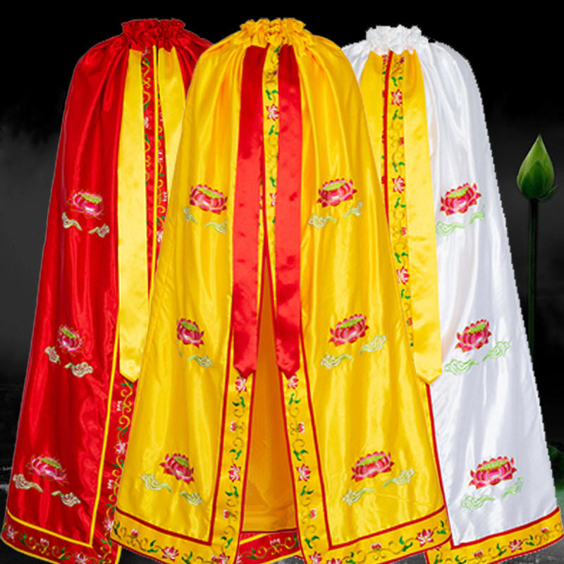 刺绣莲花披风佛袍神像衣性价比高