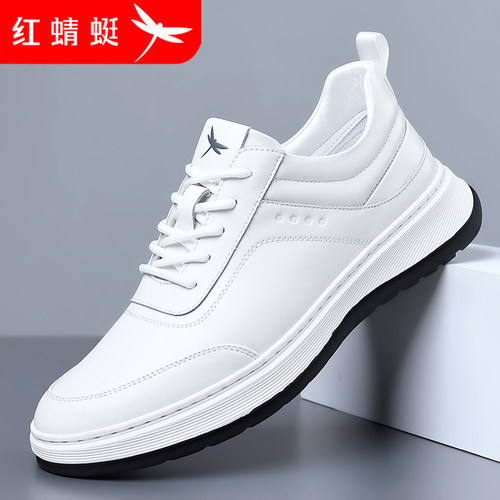 红蜻蜓男鞋防滑小白鞋百搭