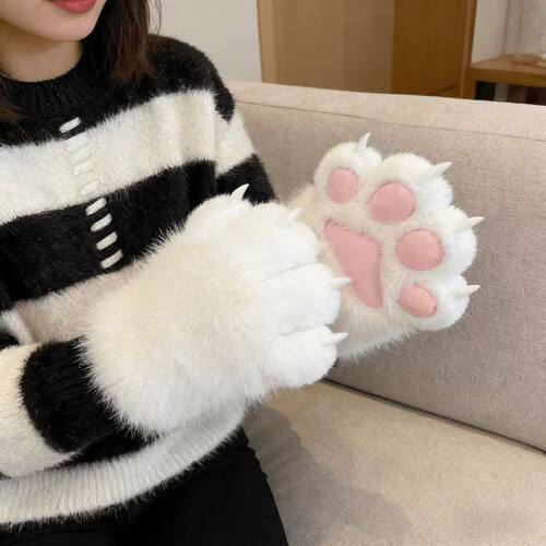 超萌furry兽爪手套漫展cos