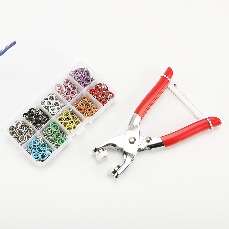 糖果色不锈钢五爪扣彩色四合扣