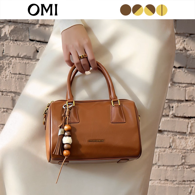 欧米omi牛皮保龄球包女新年礼物手提包复古千金名媛真皮波士顿包,箱包皮具/热销女包/男包,波士顿包,淘宝优惠券,粉丝福利购,淘宝优惠卷
