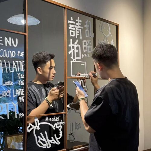 玻璃高清镜片，店铺引流打卡镜