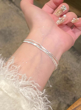 多层蛇骨链手链ins风百搭