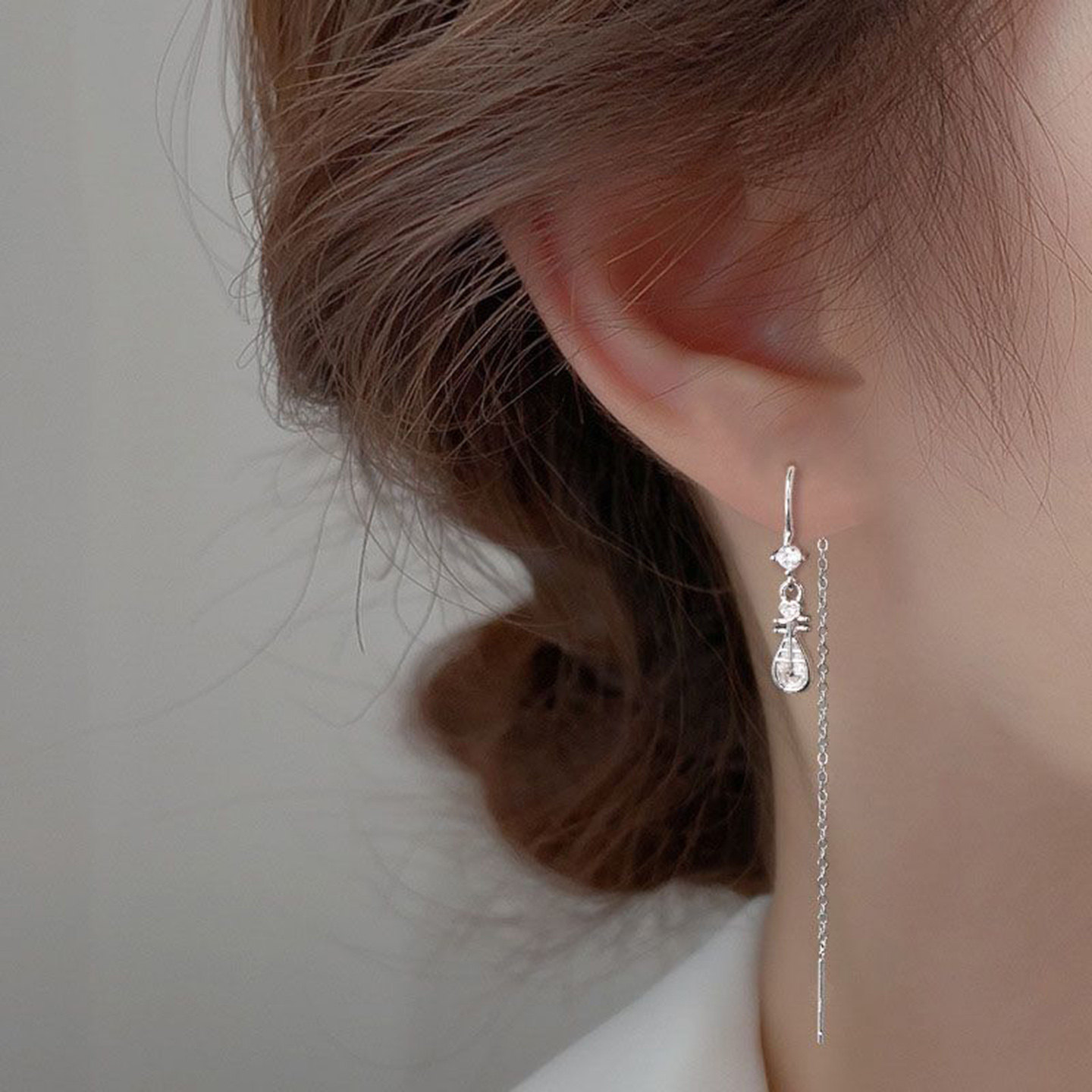 s925银针高级感时尚气质古典美琵琶耳线女耳环复古文艺新中式耳坠,饰品/流行首饰/时尚饰品新,耳线,淘宝优惠券,粉丝福利购,淘宝优惠卷