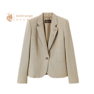 Loro piana诺悠翩雅LP女装外套休闲单排扣羊毛西装夹克26春夏新款