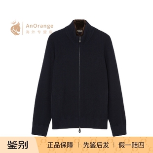Loro piana/诺悠翩雅LP男装外套海狸毛领拉链羊绒针织夹克26新款