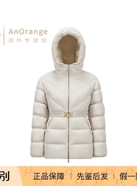 Moncler蒙口女装Brosse短款羽绒服哑光尼龙束腰夹克外套2024新款