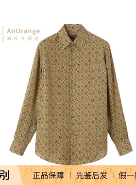 Loro piana诺悠翩雅LP女装衬衫鸢尾花图案真丝长袖衬衫26春夏新款