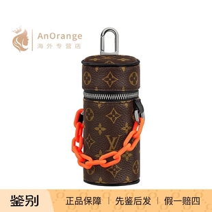 Louis Vuitton/路易威登LV男女款老花粗链条拉链包袋挂饰M00966