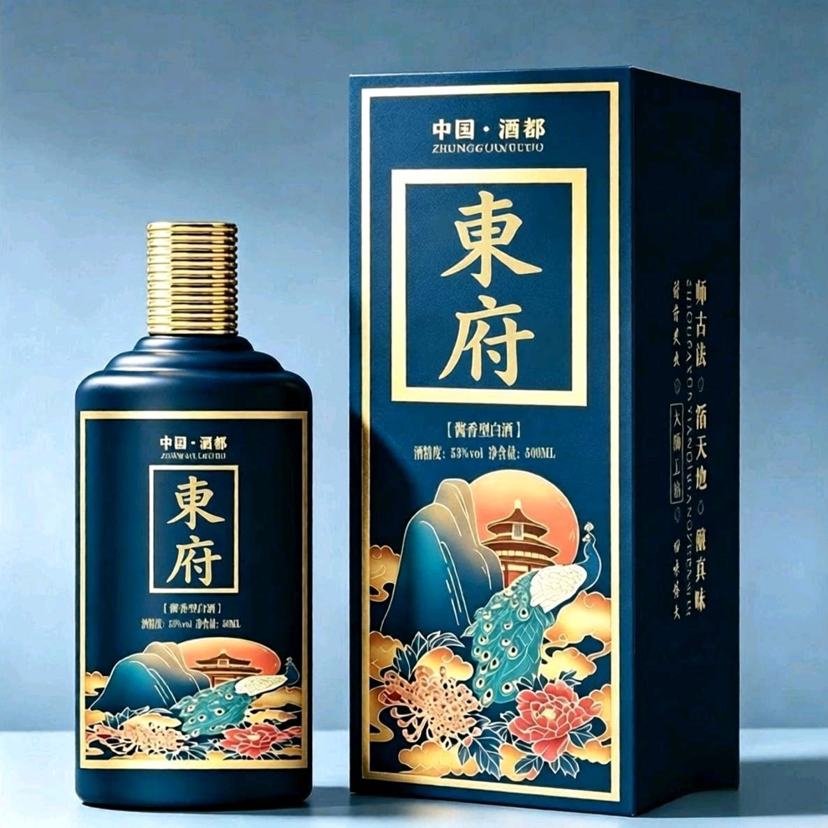 東府家宴酒纯粮酒贵州酱香型53度6瓶东氏家族定制酒经典贵宾尊享