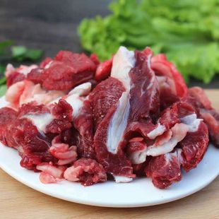 冷冻牛碎肉边角料生牛肉喂狗吃的肉牛肉宠物零食宠物狗饭食用肉类