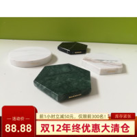 北欧杯垫大理石咖啡杯垫展示托垫 美食装饰潮品 纯手工制品双十二