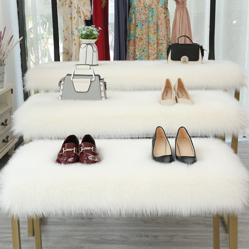 网红ins毛垫鞋柜台仿羊毛垫日式宠物居家复古沙发垫酒柜毛垫椭圆,居家布艺,地毯,淘宝优惠券,粉丝福利购,淘宝优惠卷
