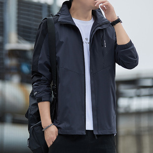 广州十三行潮牌男装外套高端外贸沙河服装杭州四季青风衣旅游登山