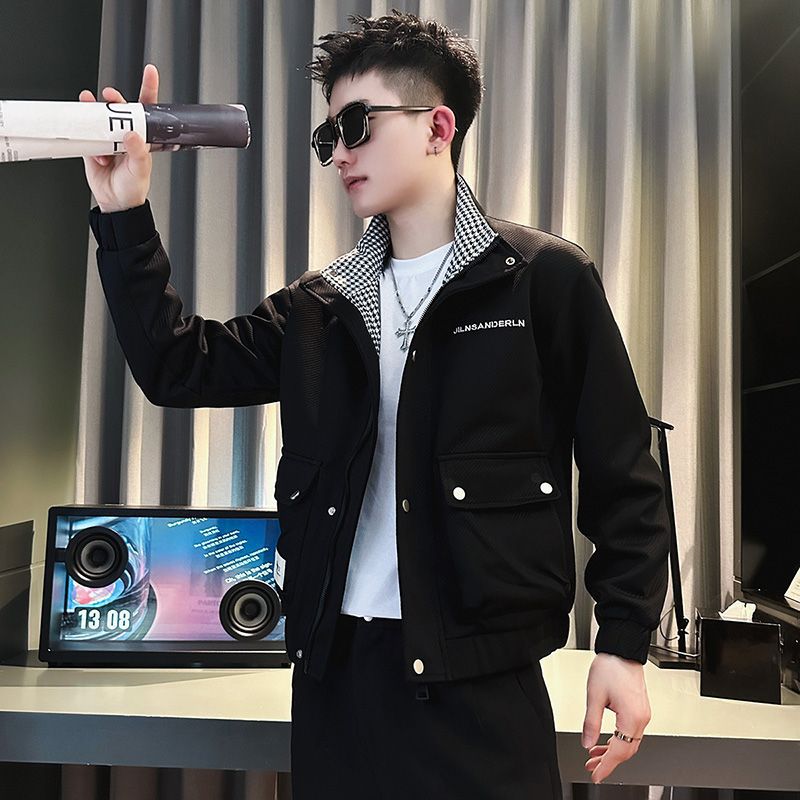 广州十三行沙河高端品牌男装外套杭州四季青夹克风衣外贸出口捡漏