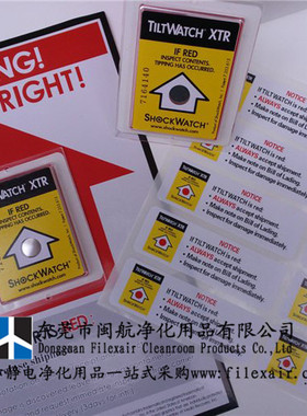 TILTWATCH防倾斜标贴shockwatch 进口物流运输防倾斜标签监测