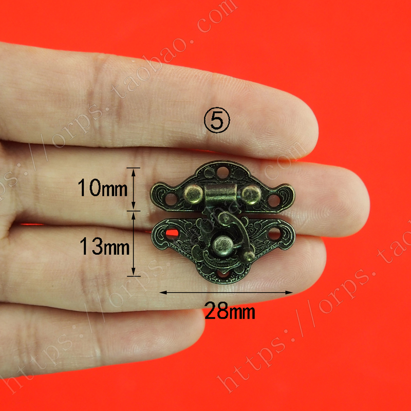 迷你28*23mm箱扣木盒礼盒合金