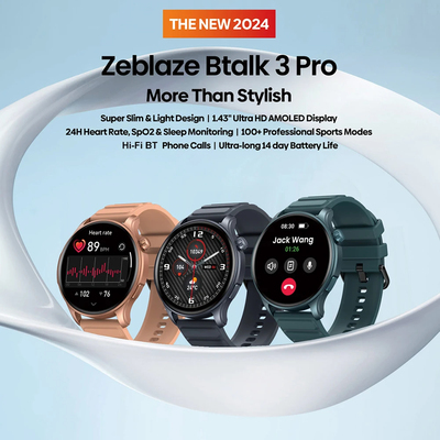 Zeblaze Btalk 3 Pro Ultra HD AMOLED Display Voice Calling