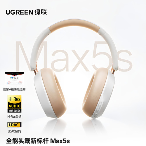 UGREEN MAX5S Wireless Bluetooth Headphones 45dB Active Noise