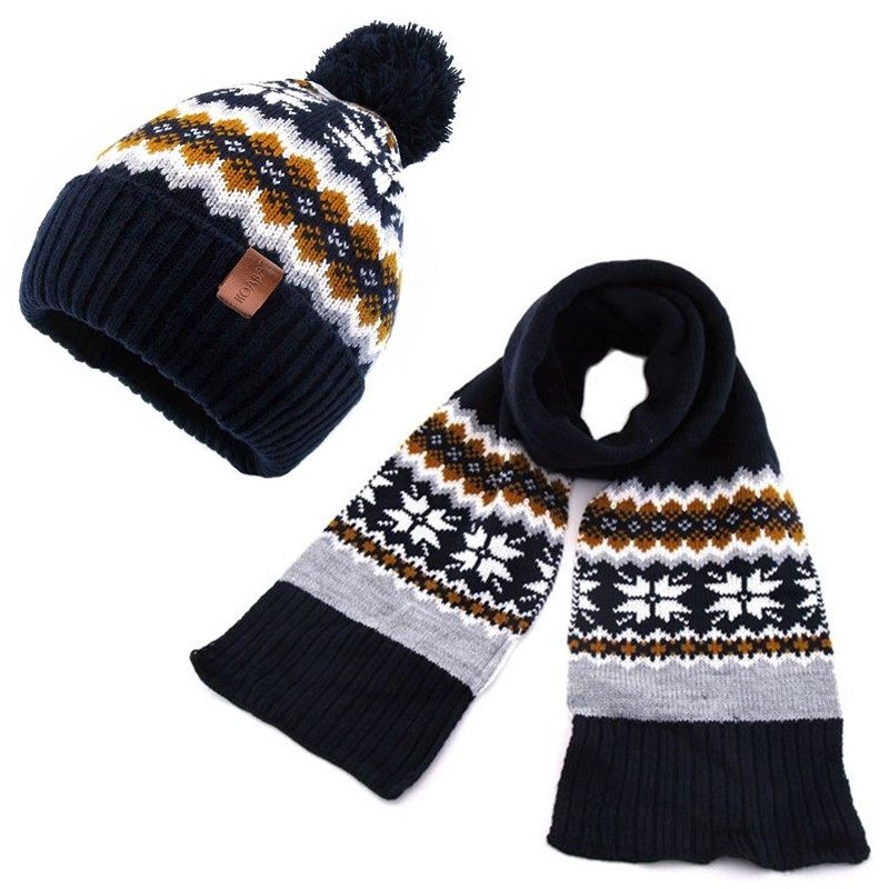 NOABAT儿童帽子围巾两件套秋冬季男宝宝套头帽舒适雪花围脖毛线帽,童装/婴儿装/亲子装,多件套 帽子、围巾、手套等组合,淘宝优惠券,粉丝福利购,淘宝优惠卷