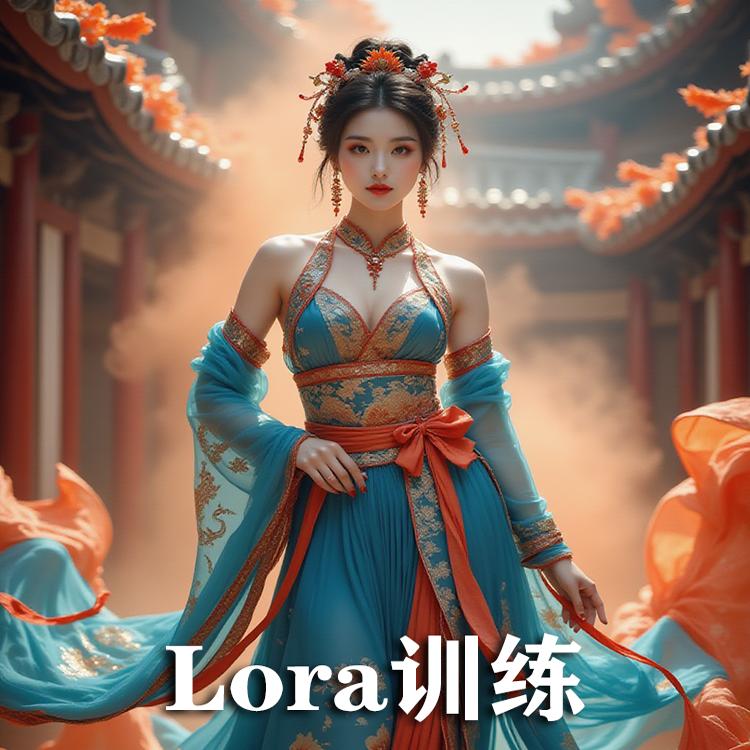 AI智能绘画代训练lora模型写实风格真人Flux建模场景产品炼丹服务