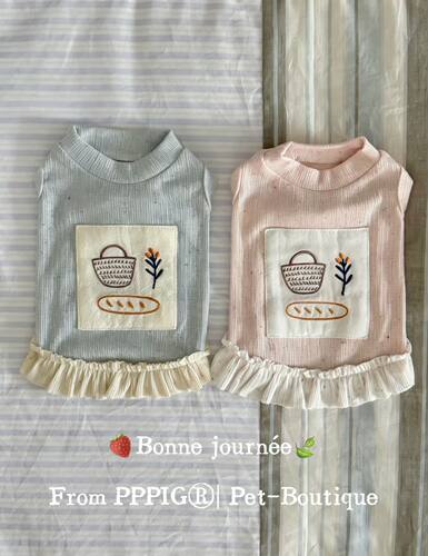 Pppig宠物背心夏款新品小型犬狗衣服T恤狗衣服家居服马尔济斯预售