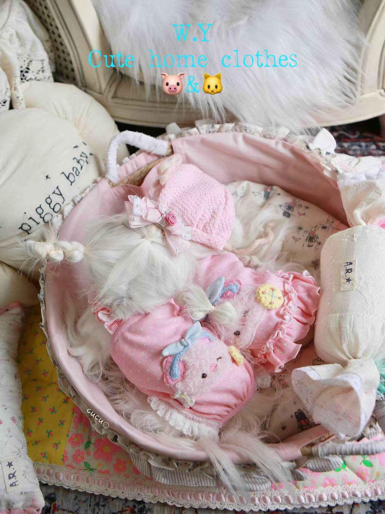 W.y萌萌家族宠物挂腿裤家居服可爱狗衣服小型犬马尔济斯约克夏