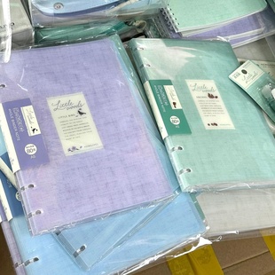 KOKUYO国誉四孔活页本b5可拆卸轻薄可对折学生用笔记本子不咯手