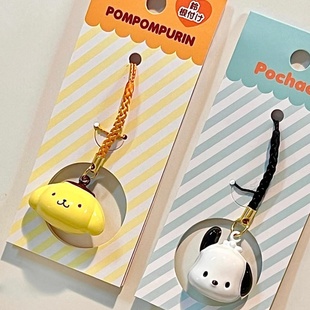 三丽鸥帕恰狗幸运水音铃可爱礼物手机钥匙扣铃铛吊坠公仔书包挂件