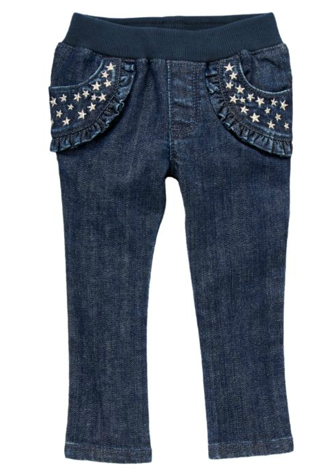 美国正品 gymboree金宝贝  女童星星牛仔裤 现货2t