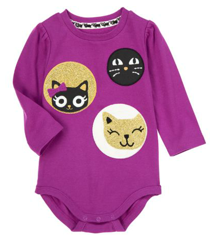 美国正品 Gymboree金宝贝 炫耀猫咪 女童猫咪包屁衣 12-18现货