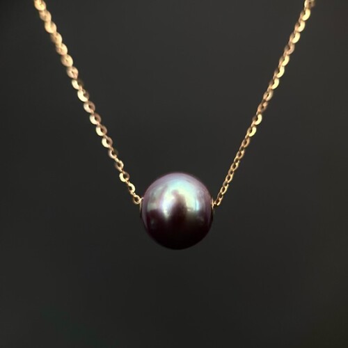 S925纯银巴洛克珍珠项链女小众设计感高级冷性风项链女