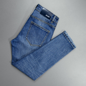 九分牛仔裤 小脚裤 男士 天蓝色磨白潮流百搭弹力修身 新款 力推尖货