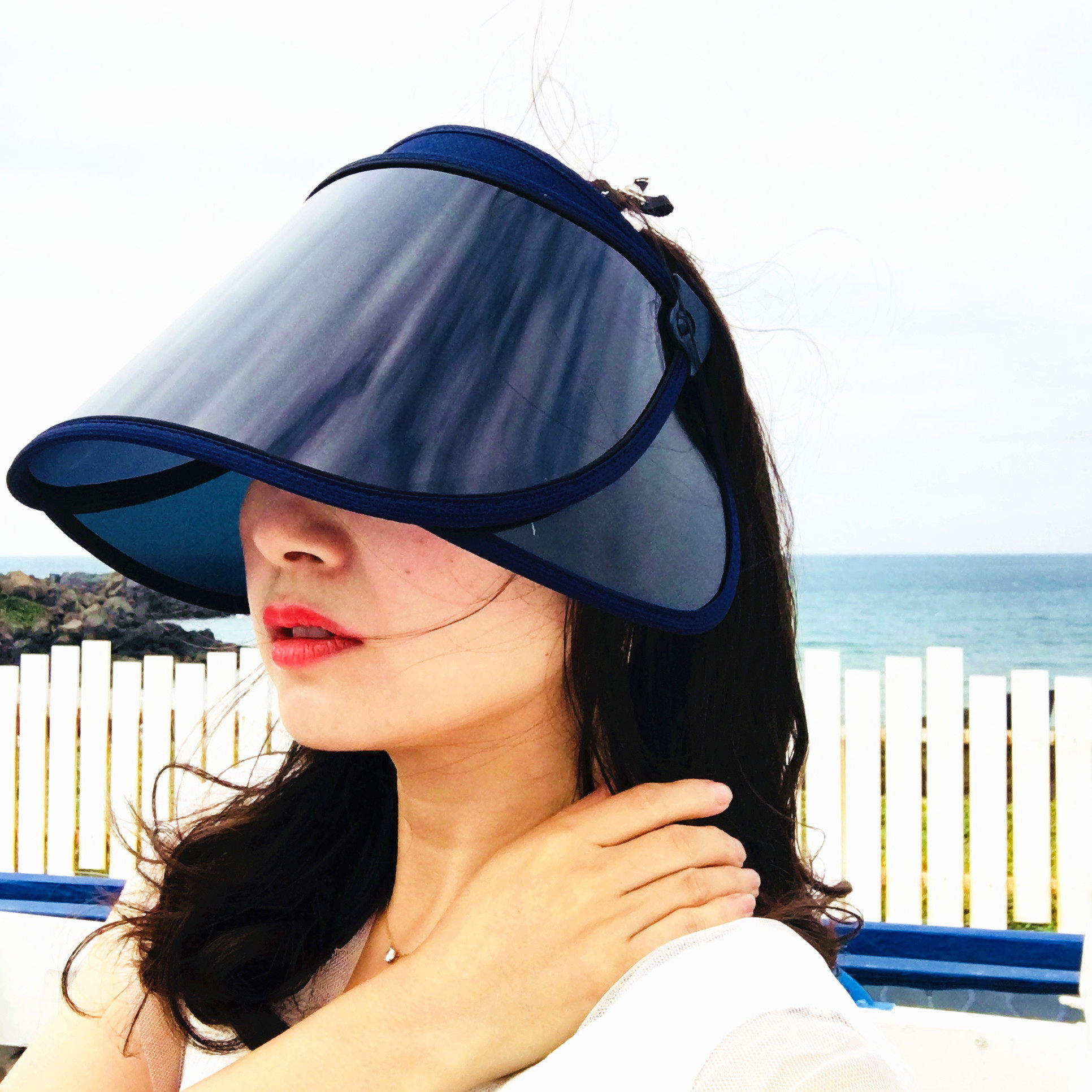 韩版春夏季新款防飞沫加宽抗uv防晒大小s同款海边旅游骑车遮阳帽