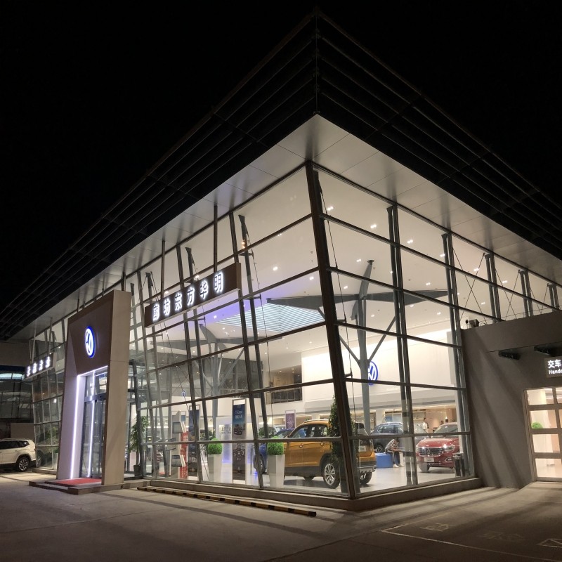 上汽大众奥迪问界汽车4S店展厅灯具嵌入式方形单双头射灯led筒灯