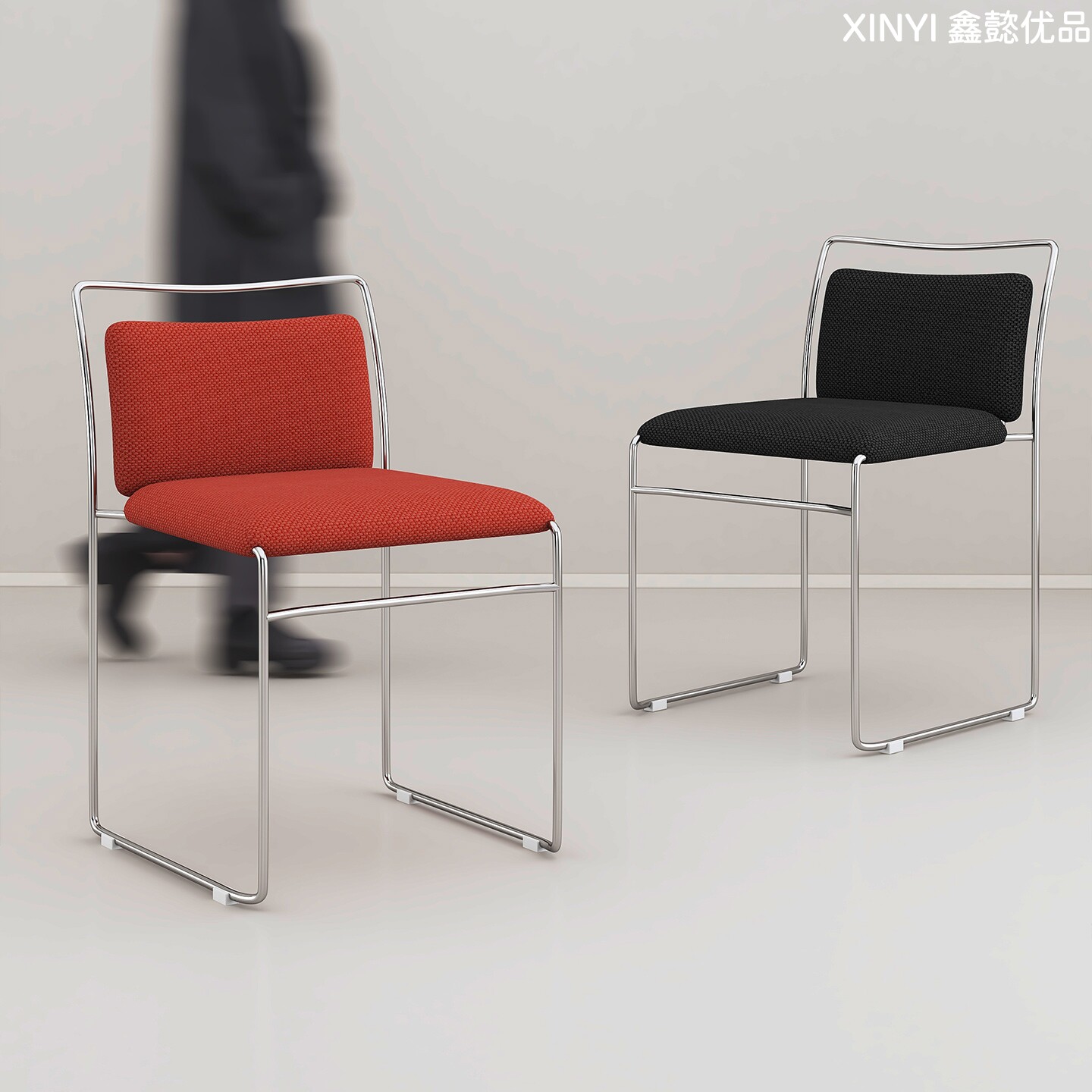 包豪斯餐椅简约家用餐桌椅餐厅中古椅子意式极简多巴胺色系奶茶店