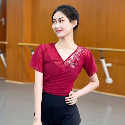 诗佩艺古典舞身韵纱衣烫钻设计