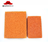 进口大块 原装 橘色海绵特效化妆皮肤纹理胡茬海绵 塑形泥雕塑肌理