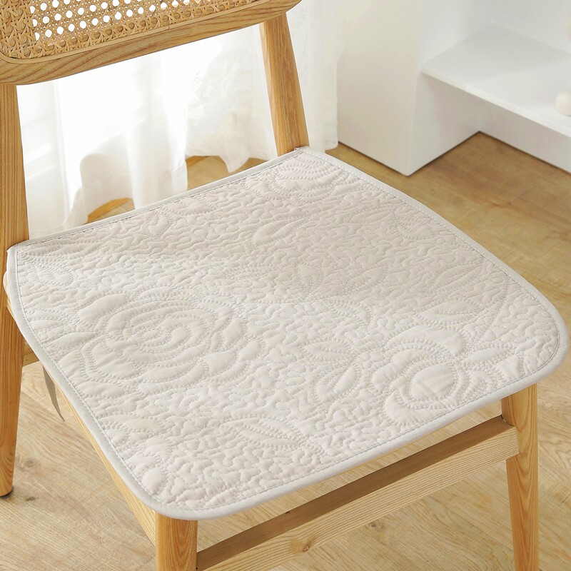 四季通用全棉薄款纯棉椅子垫办公室坐垫防滑客厅餐椅垫电脑座垫套