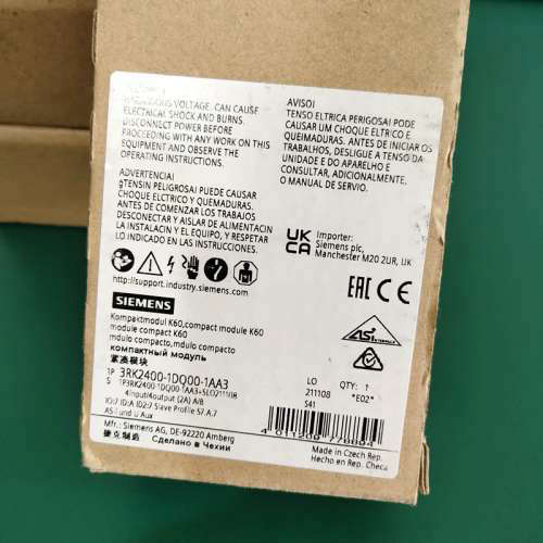 3RK2400-1DQ00-1AA3 AS-i 紧凑型模块 K60 数字 A/B 从站 4DI/4DQ