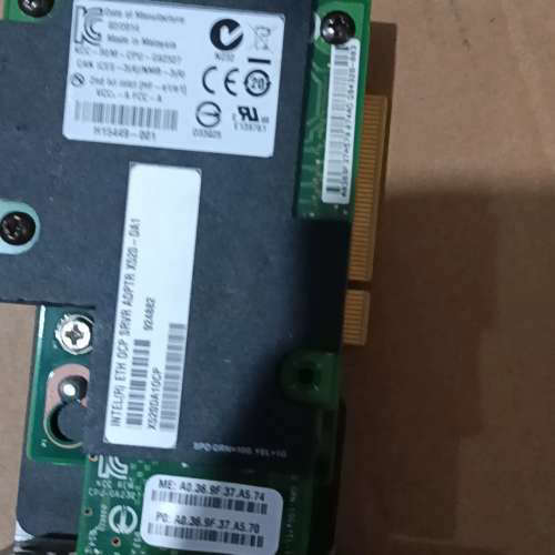 英特尔X520-DA1 OCP转PCIE万兆网卡，82599