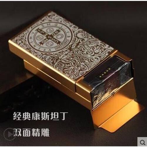 防潮抗压纯铝合金烟盒20支装软硬双用整包装烟盒超薄香烟保护壳