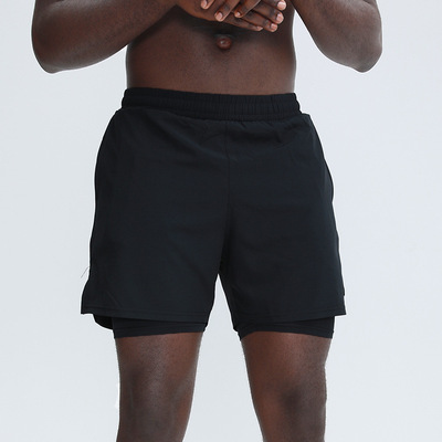 Quick drying double-layer GYM basketball shorts sport pants