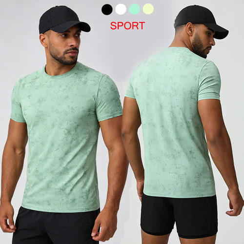 2026 summer cool sport t-shirt for men gym quick-dry tee top