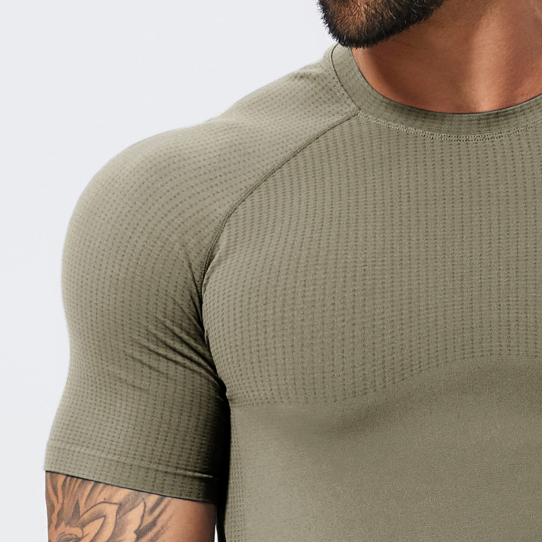 Men's seamless 速干T恤