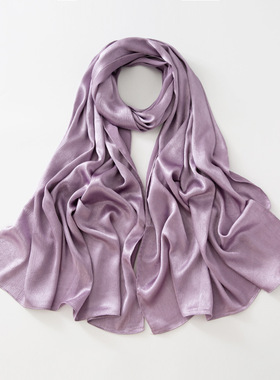 soft stain glossy head scarf for Arab lady kerchief 70*180cm