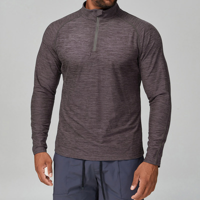 Sports men's sleeved running basketball quick drying T-shirt