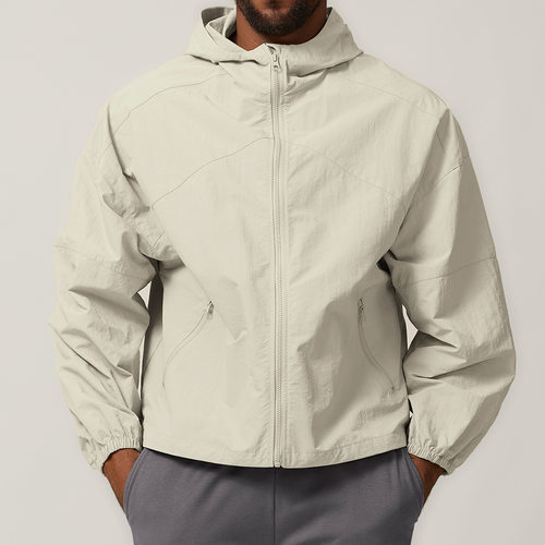 2026 American zipper windproof hooded outdoor hiking jacket